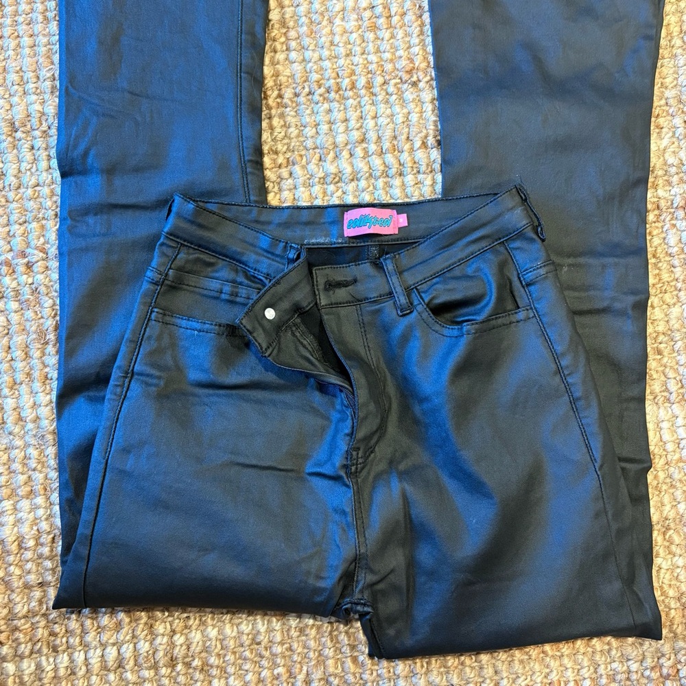 Edikted Black Flared Pants